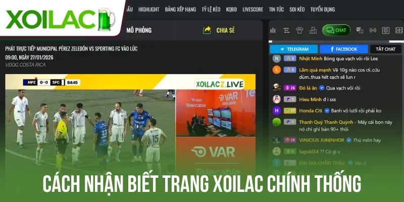 Cách nhận biết trang Xoilac chính thống
