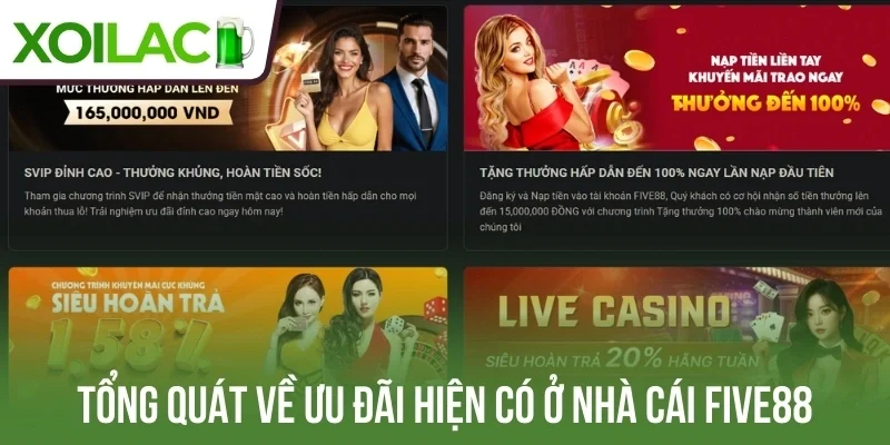 Tổng quát về ưu đãi hiện có ở nhà cái Five88